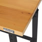Adjustable Height Workbench Work Table Bench 48" Heavy Duty Wood Top