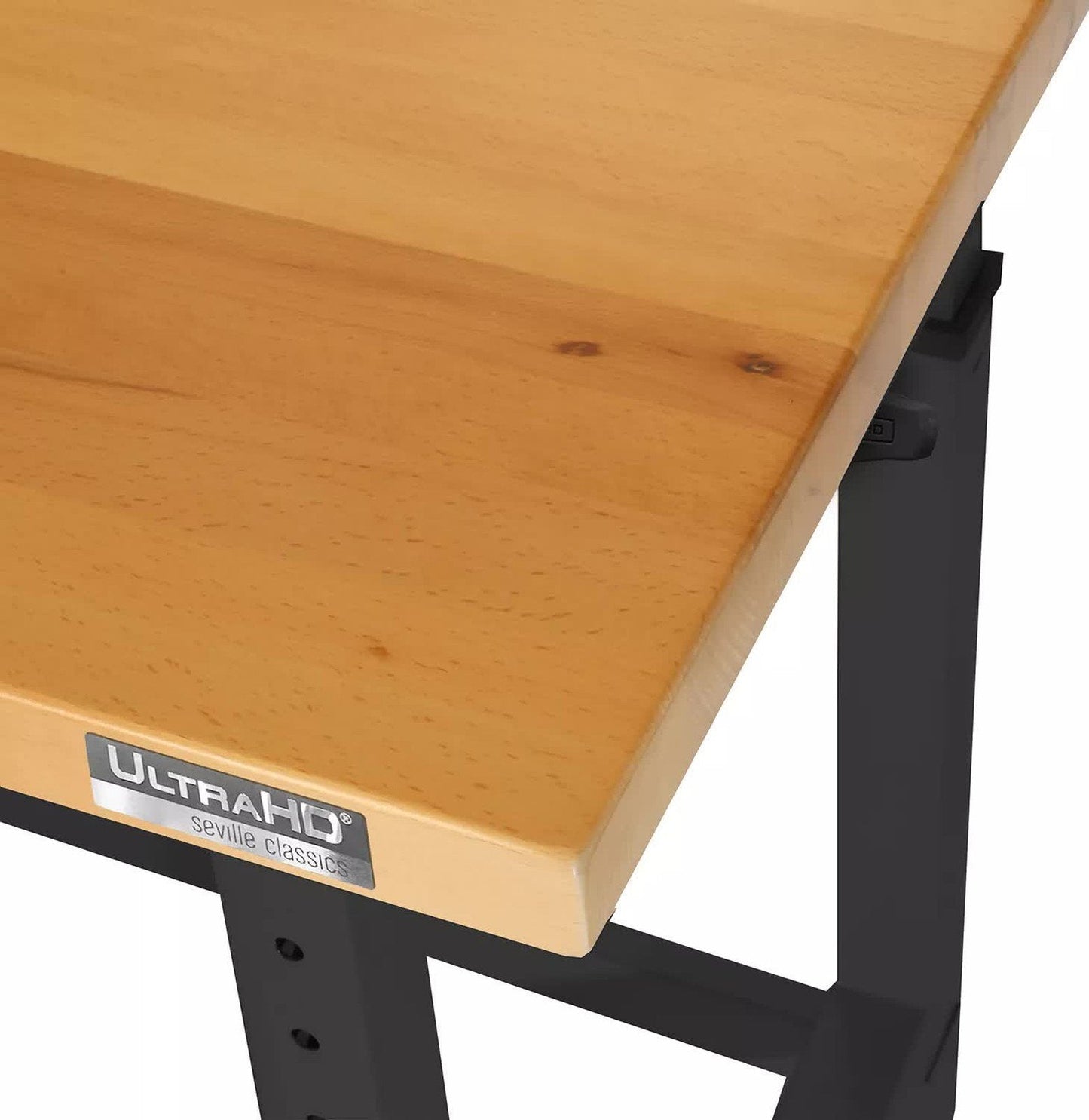 Adjustable Height Workbench Work Table Bench 48" Heavy Duty Wood Top