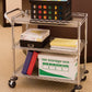 3 Shelf Rolling Steel Commercial Utility Cart Catering Tool Medical Kitchen NSF