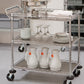 3 Shelf Rolling Steel Commercial Utility Cart Catering Tool Medical Kitchen NSF