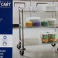 3 Shelf Rolling Steel Commercial Utility Cart Catering Tool Medical Kitchen NSF