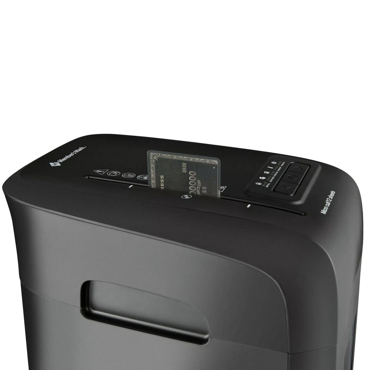 12 Sheet Micro-Cut Paper Shredder 4.5 Gallon Bin 30 Minute Run Time