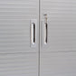 Tall Storage Tool Cabinet Locking Stainless Steel Doors 48" Wide Red Gray Black