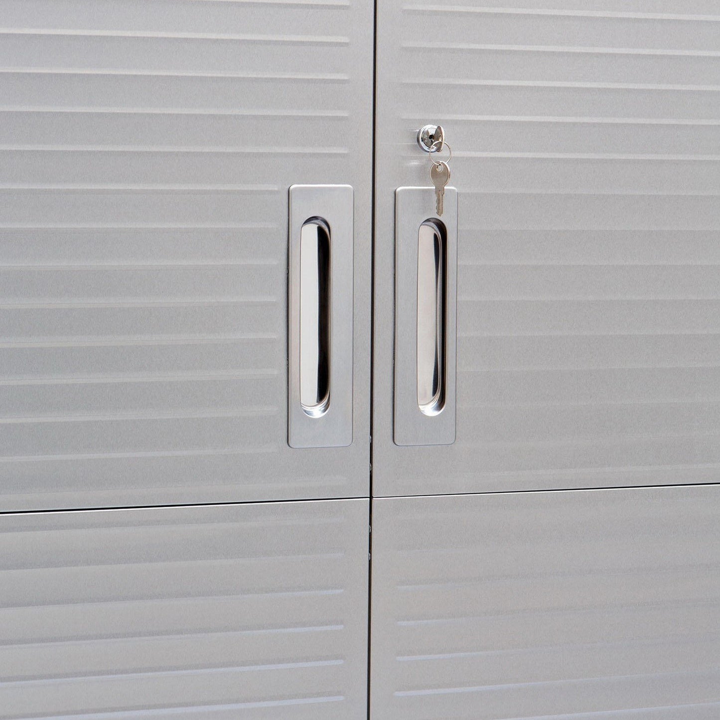 Tall Storage Tool Cabinet Locking Stainless Steel Doors 48" Wide Red Gray Black