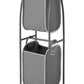 2 Tier Rolling Laundry Hamper Cart Two Bags 56" Tall Metal Frame & Caster Wheels