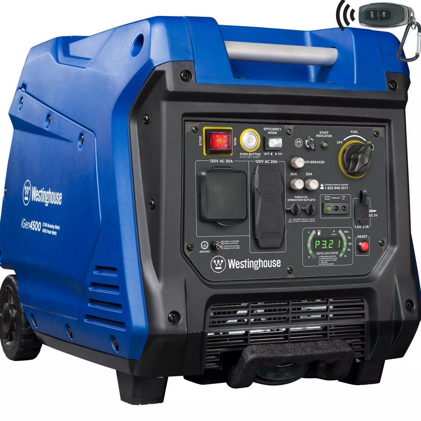 Westinghouse Portable 4,500 Watt Gas Powered Power Inverter Generator