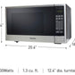 Panasonic 1.3 cu ft Microwave Oven 1100 Watts Stainless Steel 12.4" Turntable