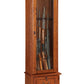 8 Gun Fully Locking Storage Cabinet Rifle Storage Wood Brown Finish