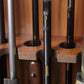 8 Gun Fully Locking Storage Cabinet Rifle Storage Wood Brown Finish