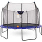 Skywalker 14' Round Trampoline with Basketball Goal Hoop Ball & Safety Enclosure