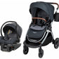 5-in-1 Infant Toddler Travel System Stroller Front Rear Facing Car Seat Carrier