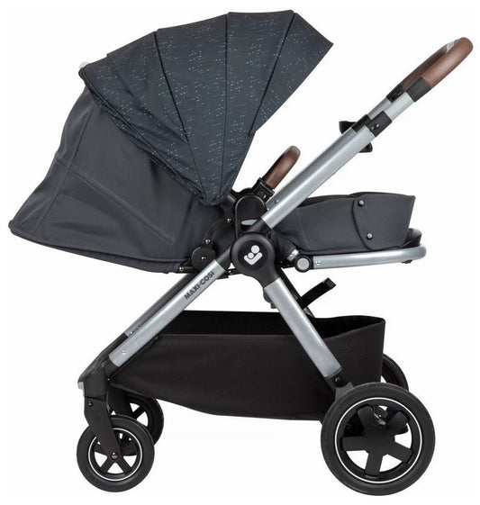 5-in-1 Infant Toddler Travel System Stroller Front Rear Facing Car Seat Carrier