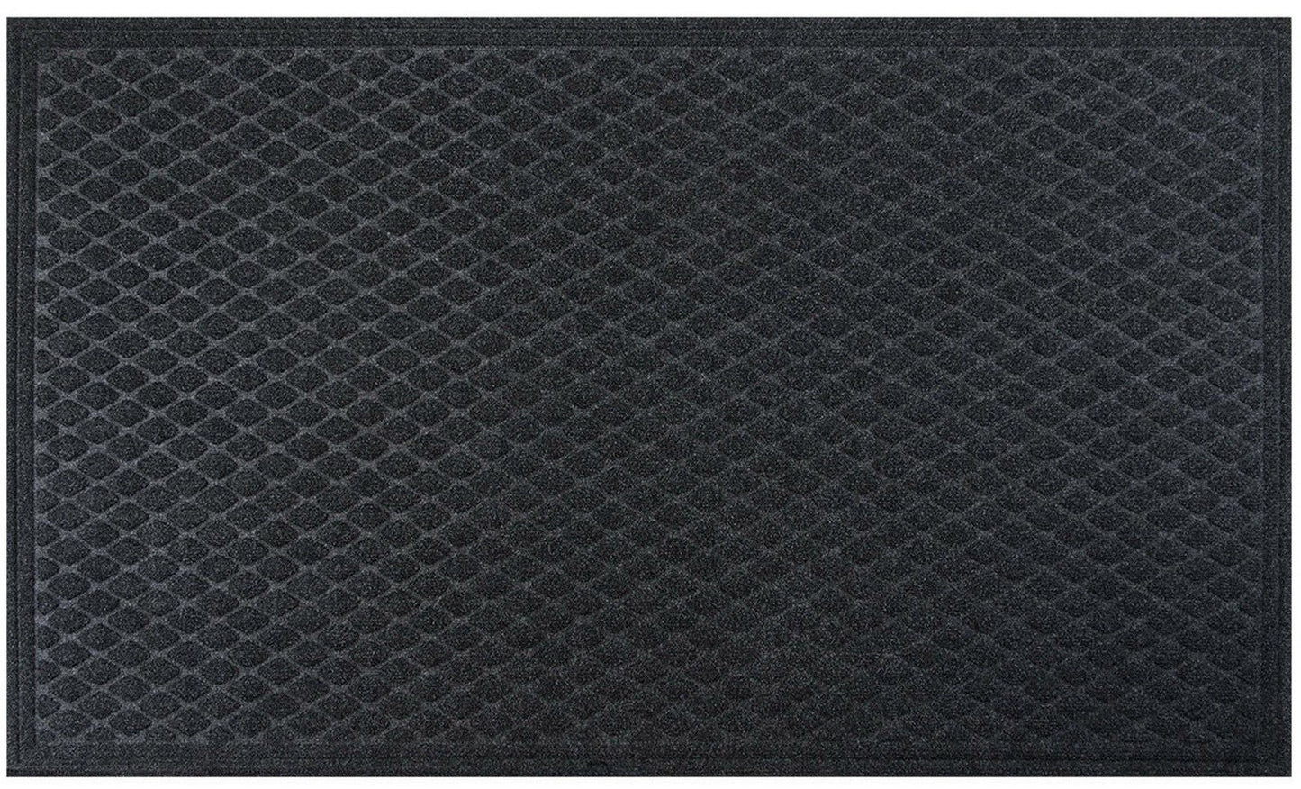 Large 3' x 5' Door Mat Outdoor Indoor Diamond Scraper Floor Carpet Dark Gray