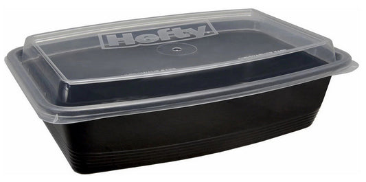 60 pc Hefty 28 oz Food Storage Containers 30 Take-Out Boxes 30 No-Leak Lids