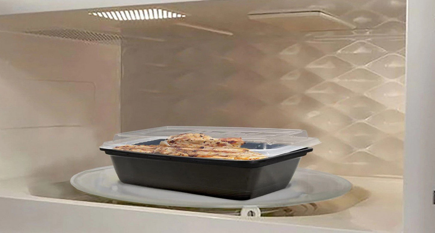 60 pc Hefty 28 oz Food Storage Containers 30 Take-Out Boxes 30 No-Leak Lids