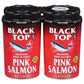 Black Top Premium Wild Alaska Pink Salmon Canned 4 8 or 12 Pack of 14.75 oz Cans