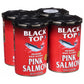 Black Top Premium Wild Alaska Pink Salmon Canned 4 8 or 12 Pack of 14.75 oz Cans