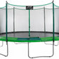 Upper Bounce 15' Round Trampoline & Mesh Safety Wall Enclosure Set Steel Frame