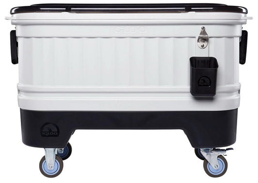 Large Igloo 125 Qt Rolling Ice Chest Party Bar Cooler 212 Can Capacity