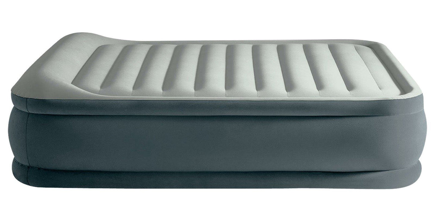 Intex Queen Dura-Beam Deluxe Comfort Pillow Rest Airbed with Internal Pump