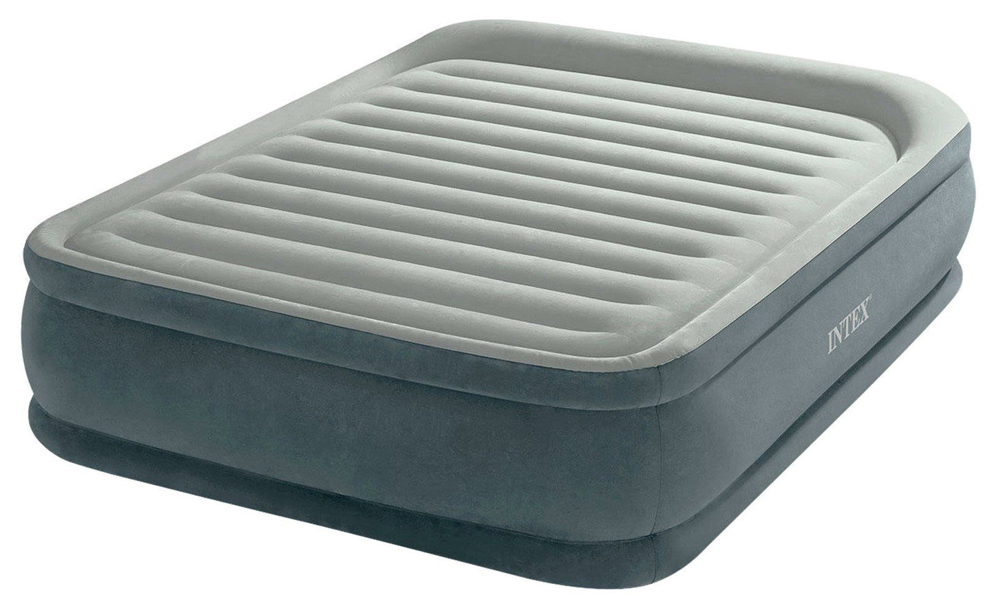 Intex Queen Dura-Beam Deluxe Comfort Pillow Rest Airbed with Internal Pump