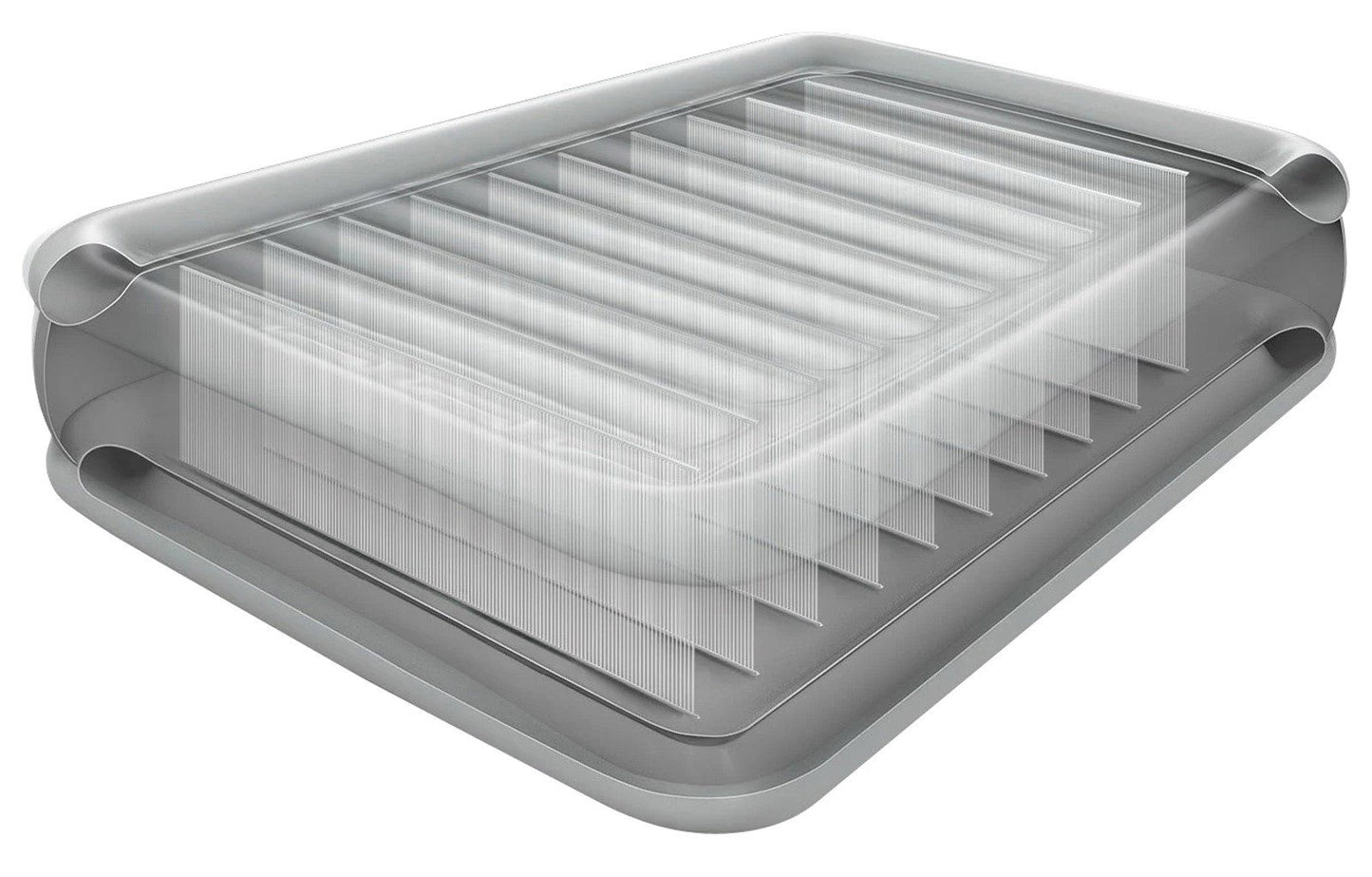 Intex Queen Dura-Beam Deluxe Comfort Pillow Rest Airbed with Internal Pump