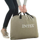 Intex Queen Dura-Beam Deluxe Comfort Pillow Rest Airbed with Internal Pump