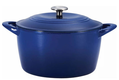 Tramontina 7 Quart Dutch Oven Enameled Cast Iron Covered Round Large Cooking Pot