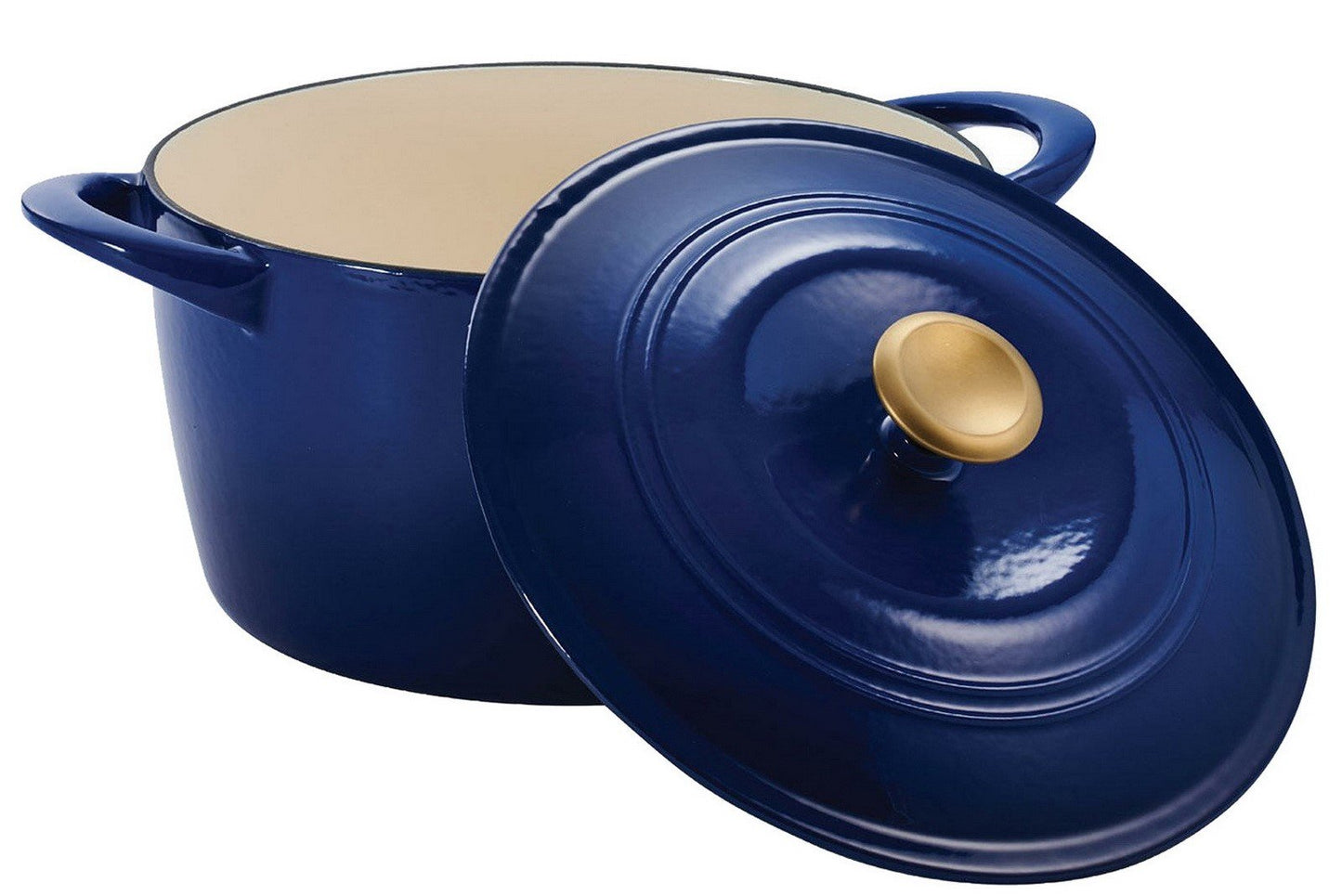 Tramontina 7 Quart Dutch Oven Enameled Cast Iron Covered Round Large Cooking Pot