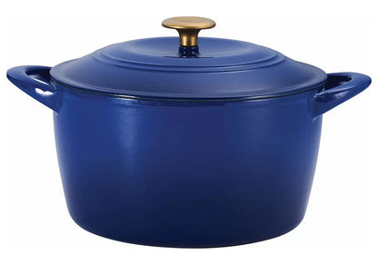 Tramontina 7 Quart Dutch Oven Enameled Cast Iron Covered Round Large Cooking Pot