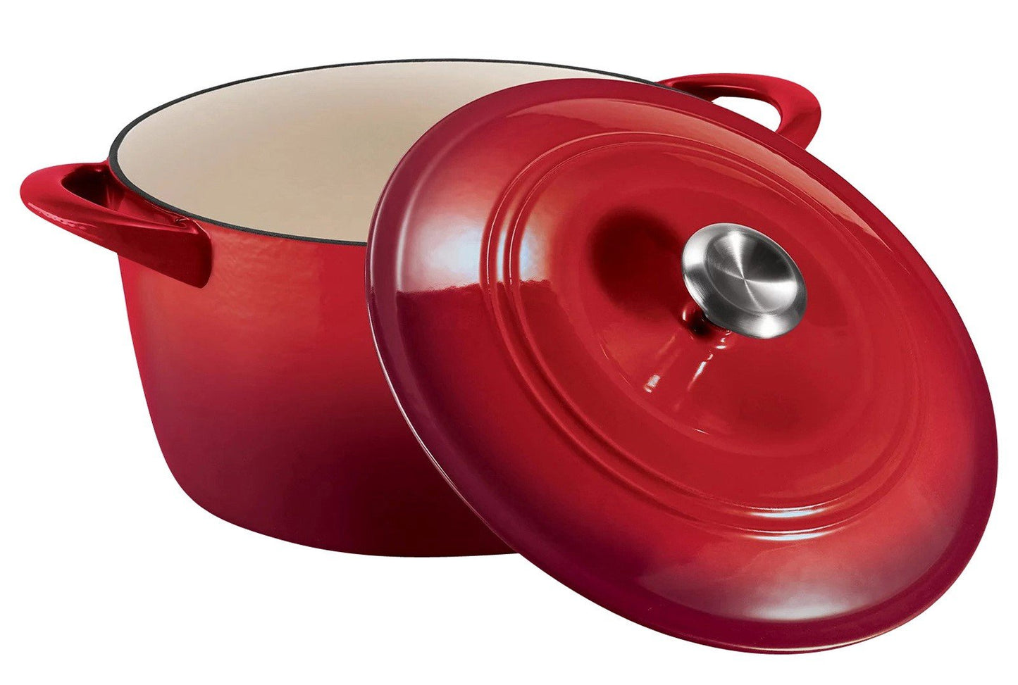 Tramontina 7 Quart Dutch Oven Enameled Cast Iron Covered Round Large Cooking Pot