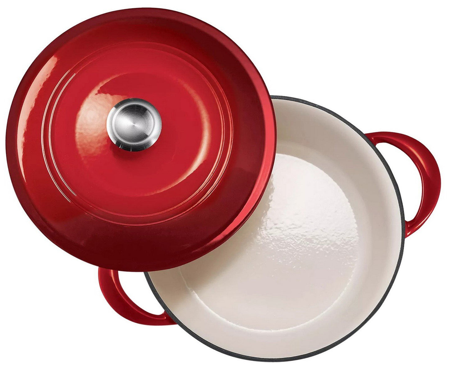 Tramontina 7 Quart Dutch Oven Enameled Cast Iron Covered Round Large Cooking Pot