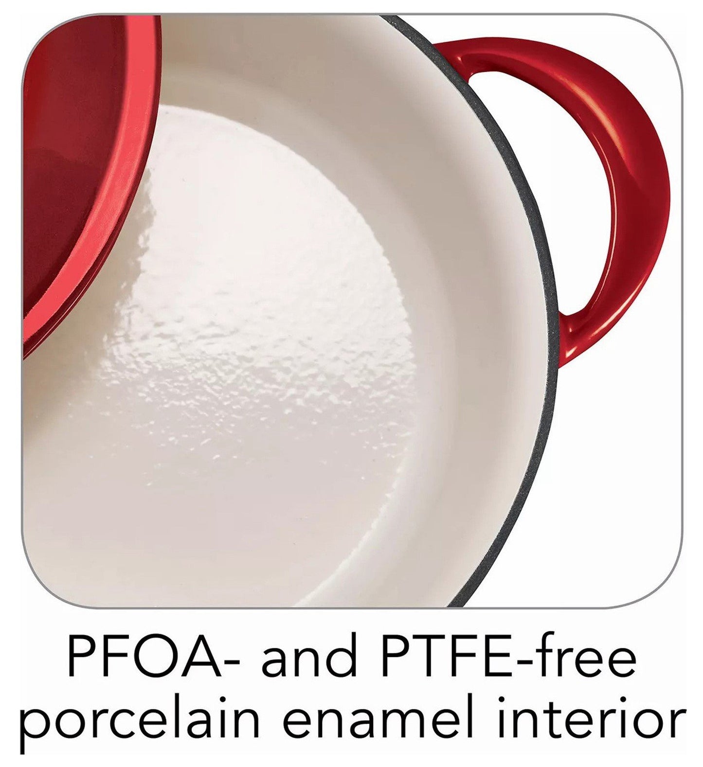 Tramontina 7 Quart Dutch Oven Enameled Cast Iron Covered Round Large Cooking Pot