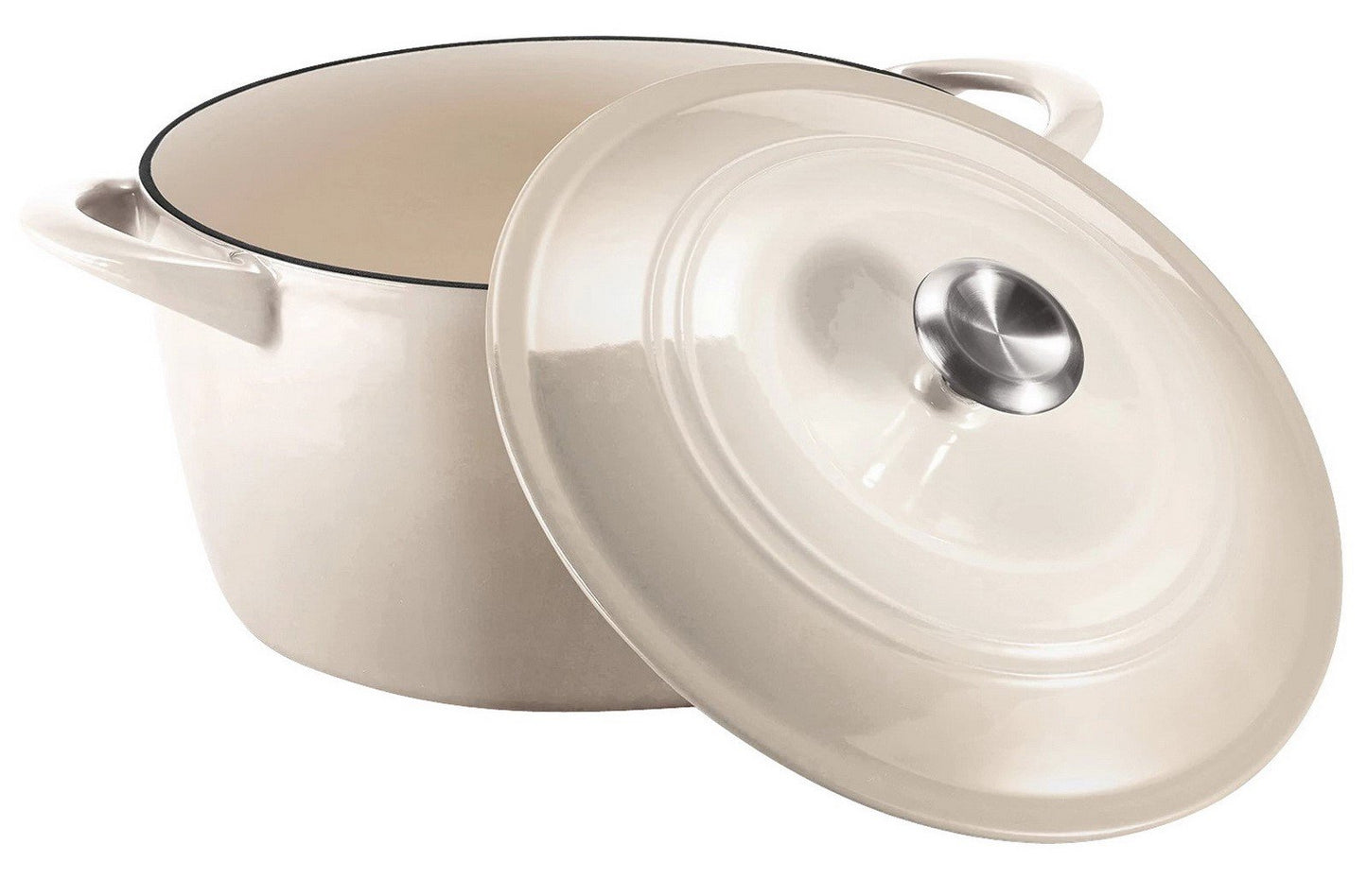 Tramontina 7 Quart Dutch Oven Enameled Cast Iron Covered Round Large Cooking Pot