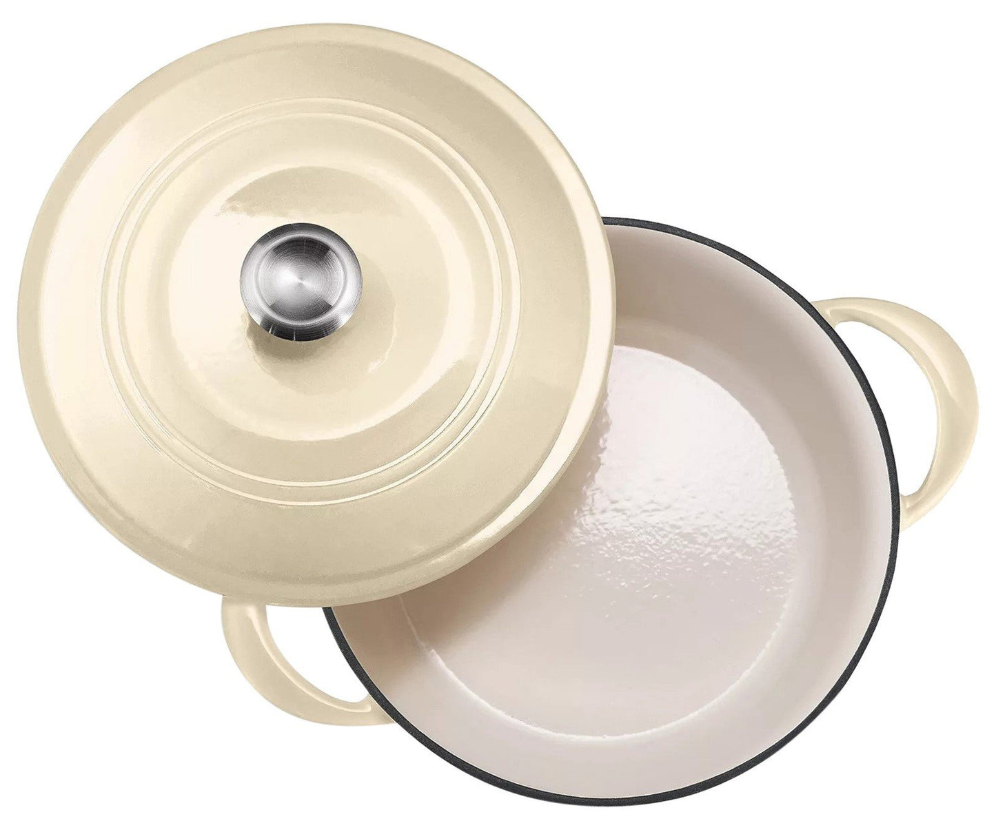 Tramontina 7 Quart Dutch Oven Enameled Cast Iron Covered Round Large Cooking Pot