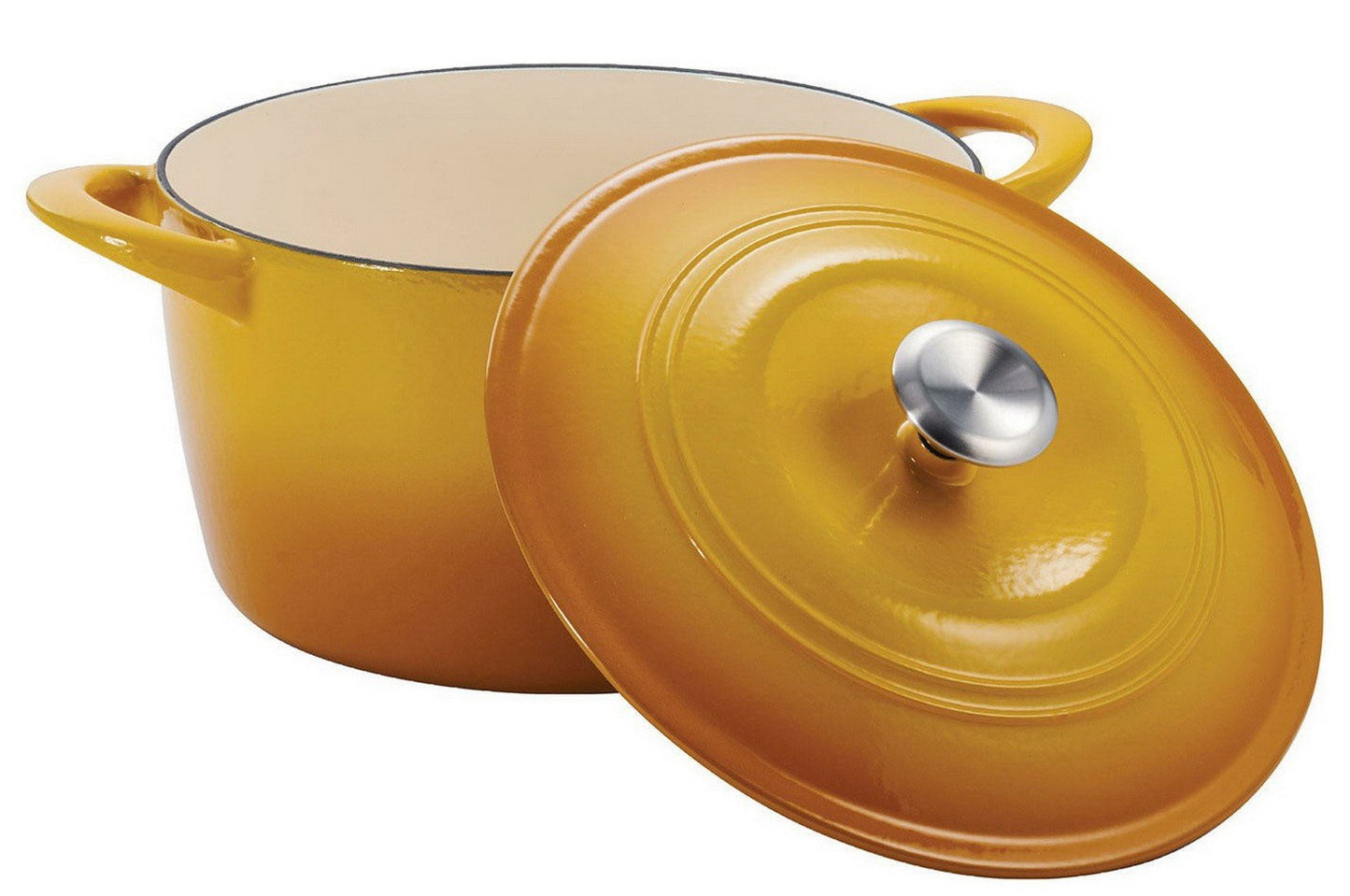 Tramontina 7 Quart Dutch Oven Enameled Cast Iron Covered Round Large Cooking Pot