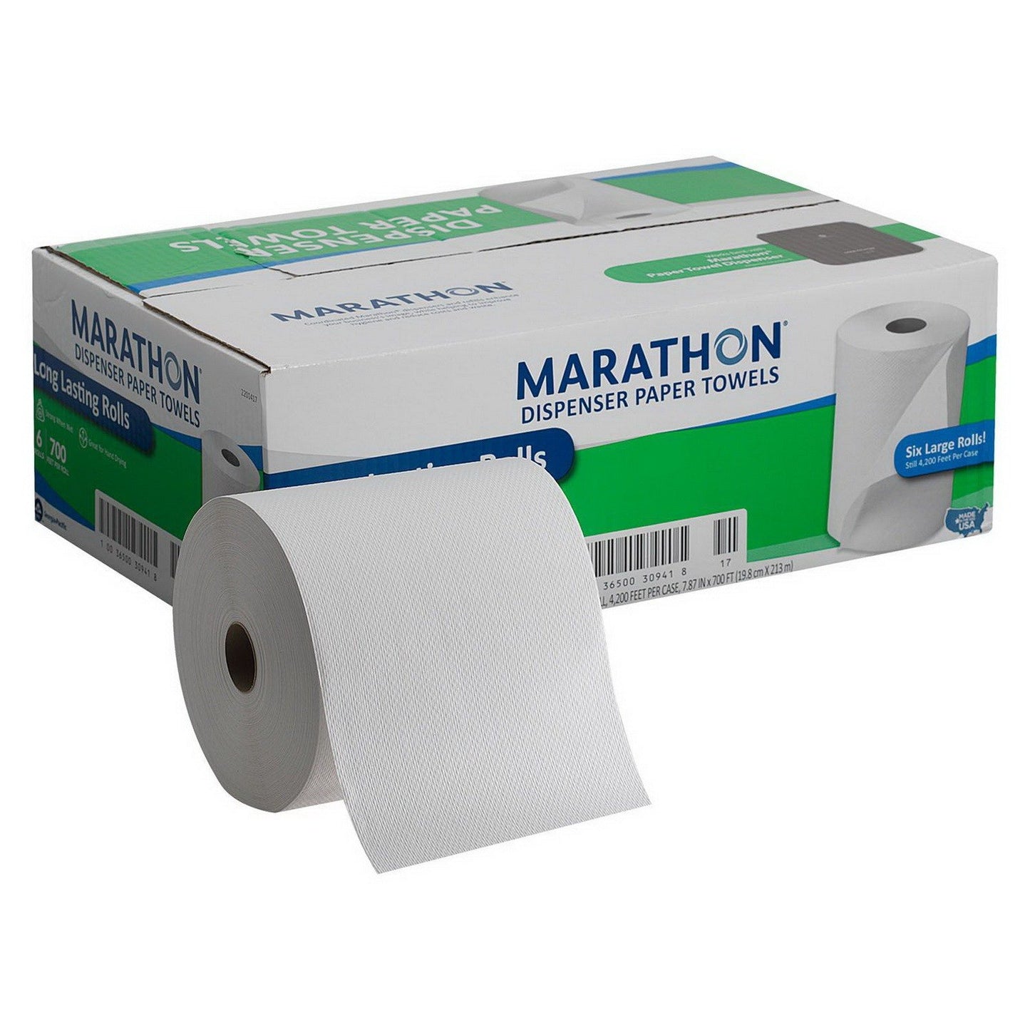 Paper Towels for Marathon Hand Towel Dispenser Case of 6 Rolls 700' Each