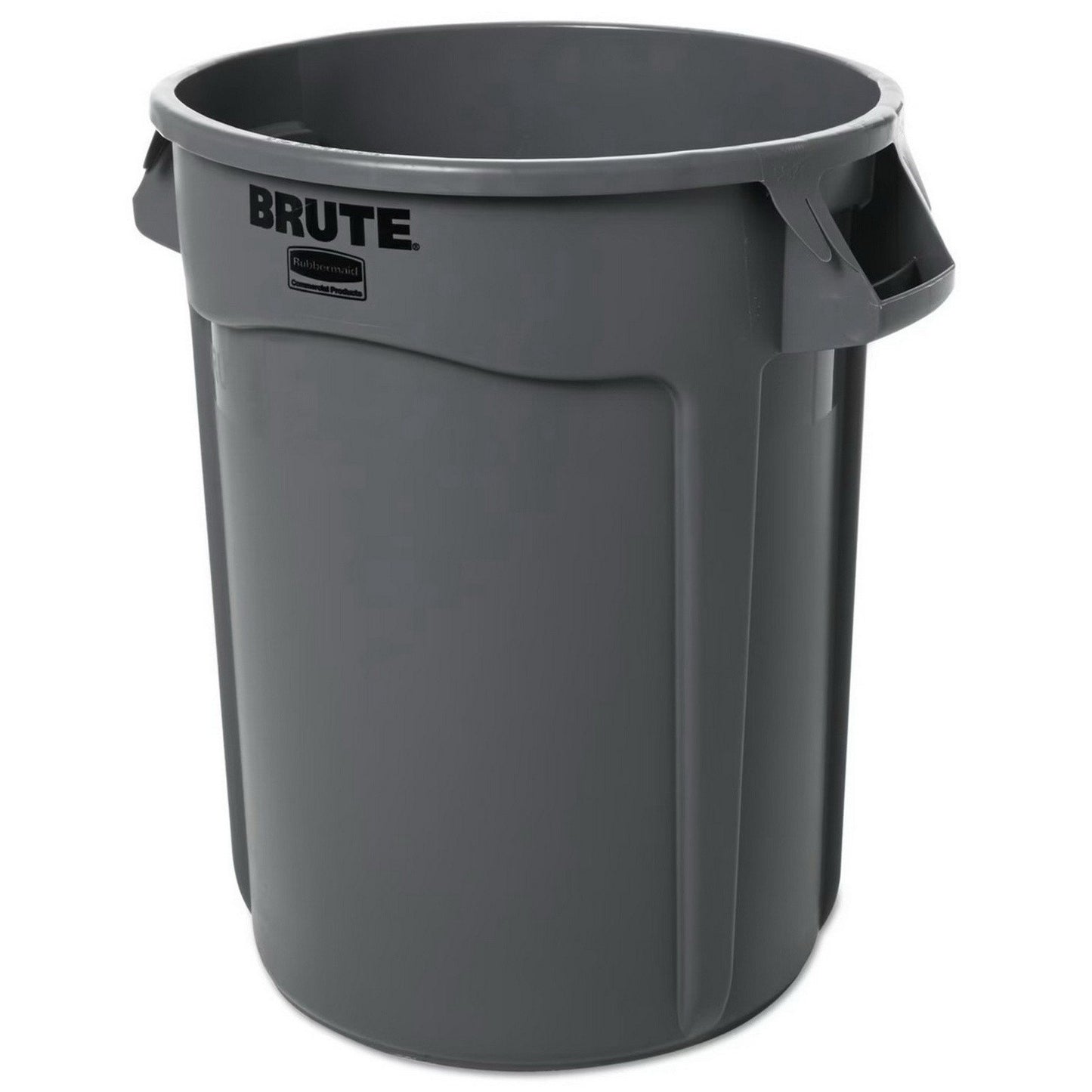 Rubbermaid Brute Large Plastic Trash Can Gray 32 Gallon Garbage Wastebasket