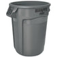 Rubbermaid Brute Large Plastic Trash Can Gray 32 Gallon Garbage Wastebasket
