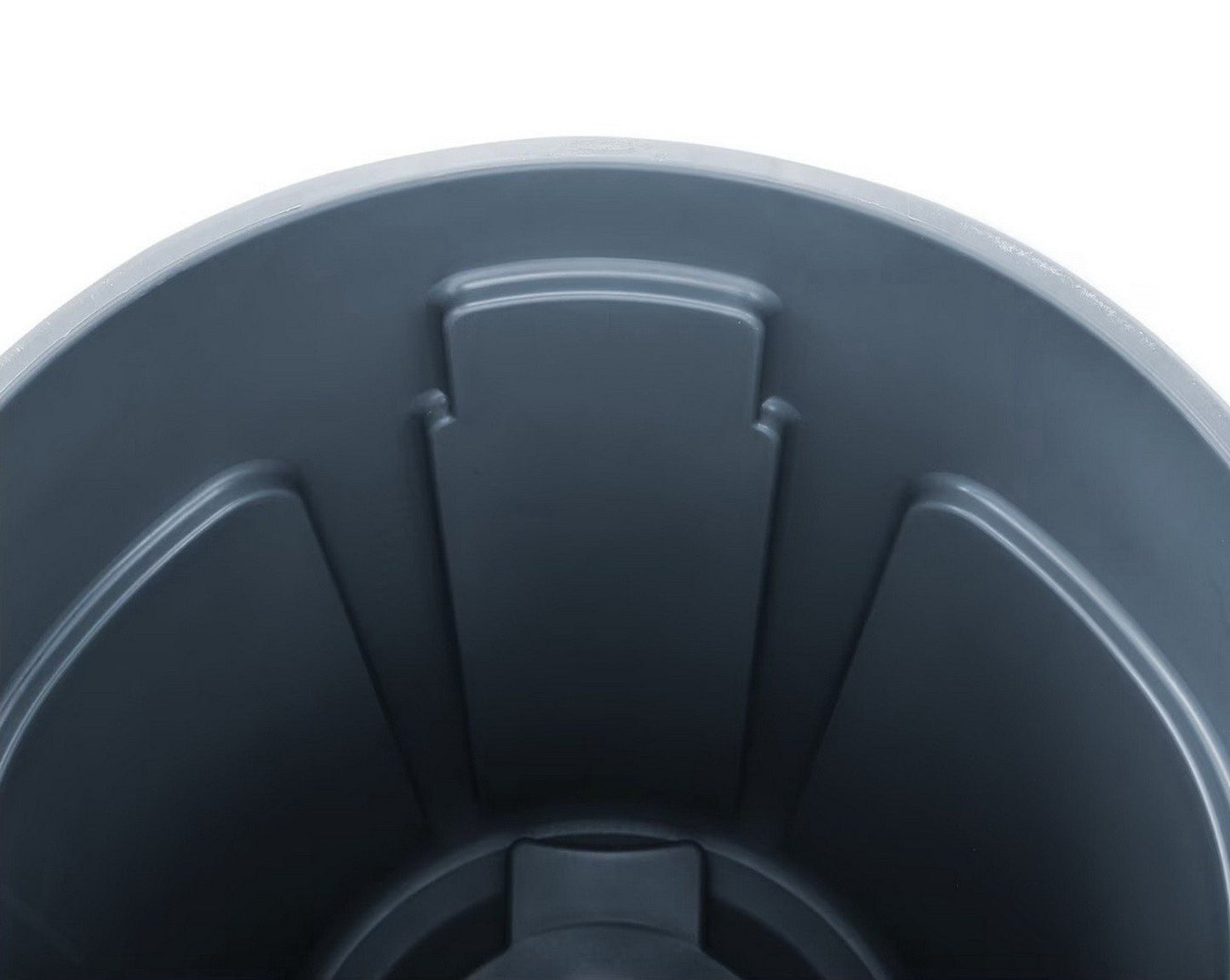 Rubbermaid Brute Large Plastic Trash Can Gray 32 Gallon Garbage Wastebasket