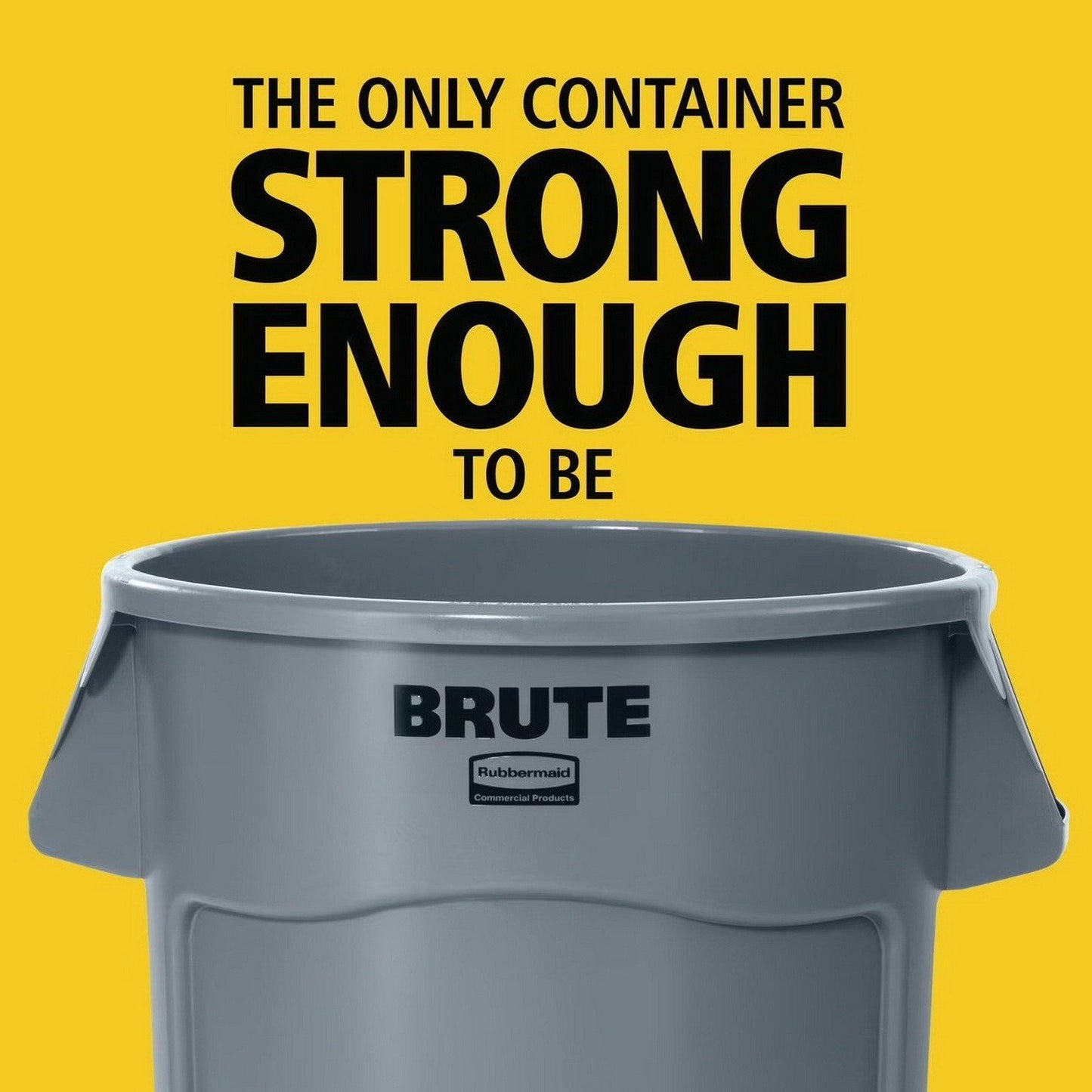 Rubbermaid Brute Large Plastic Trash Can Gray 32 Gallon Garbage Wastebasket