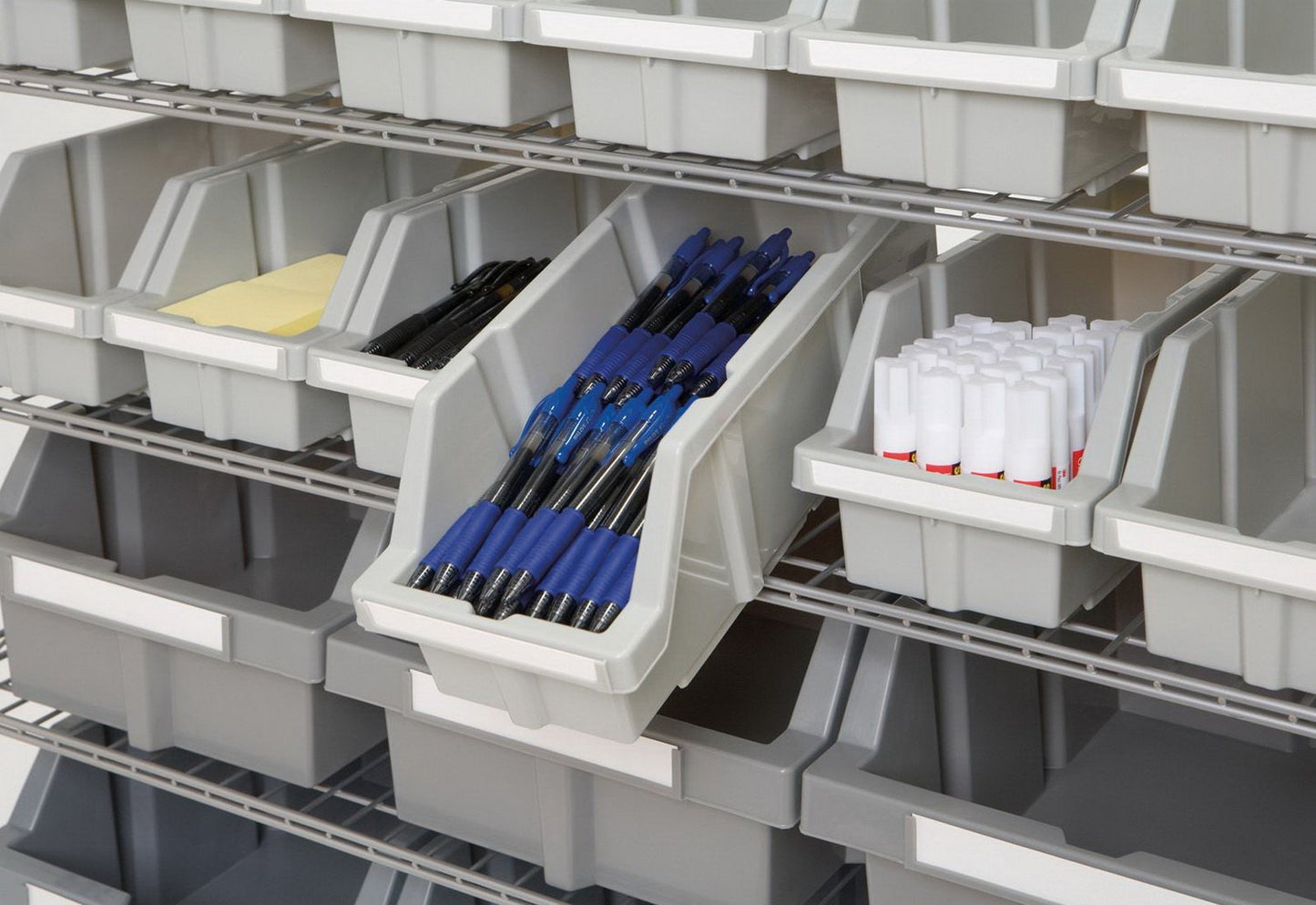 7 Shelf 22 Bin Rack Rolling Storage Shelving Commercial Storing Wire Shelves