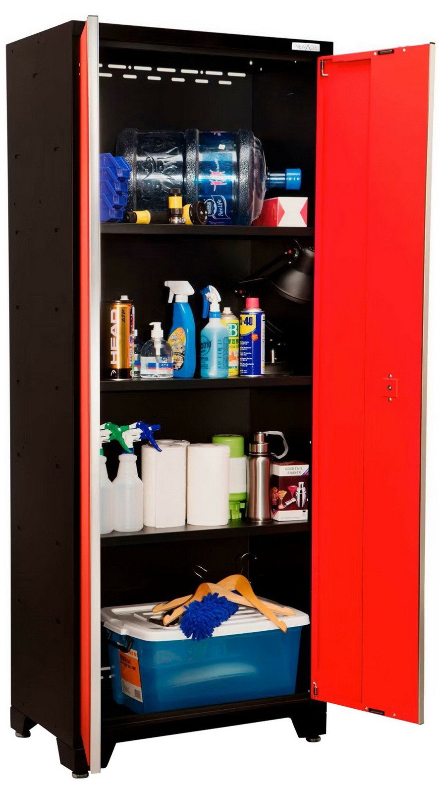 Huge 9 pc Garage Storage Tool Cabinets Set 72" Stainless Steel Top Work Bench