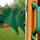 Giant Cedar Wood Playground Play Set Swing Slide Clubhouse Rock Wall