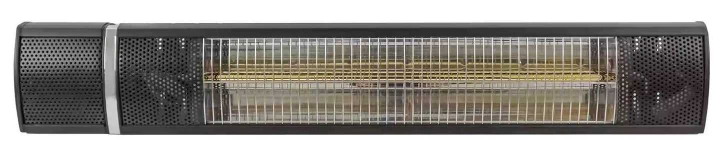 1500 Watt Wall Mounted Electric Patio Heater Indoor Outdoor with Remote Control