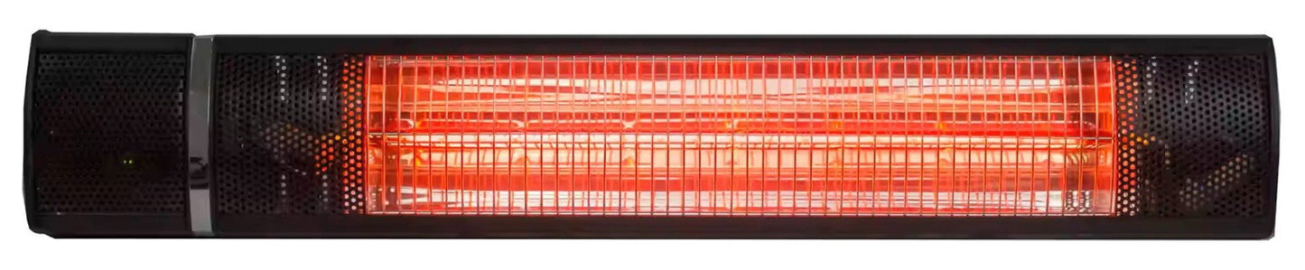 1500 Watt Wall Mounted Electric Patio Heater Indoor Outdoor with Remote Control