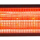 1500 Watt Wall Mounted Electric Patio Heater Indoor Outdoor with Remote Control
