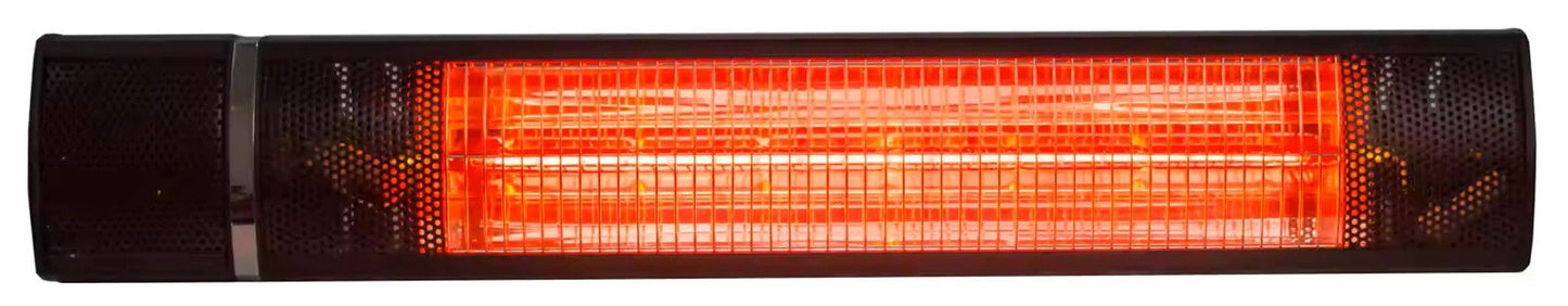 1500 Watt Wall Mounted Electric Patio Heater Indoor Outdoor with Remote Control