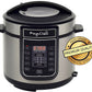 MegaChef 6 Qt Digital Pressure Cooker 1000 Watt Stainless Steel Pot Programmable