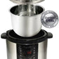 MegaChef 8 Quart Digital Pressure Cooker 1000 Watt Stainless Steel Pot